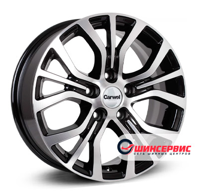 Carwel Лум 16"x6.5J PCD 5x114.3 ЕТ 38 ЦО 60.1