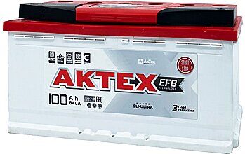 АКБ AKTEX EFB 6ст-100 (о.п.) 840А 353*175*190