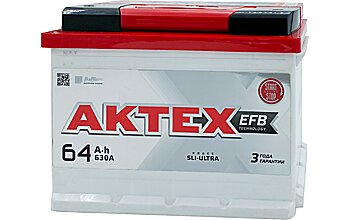 АКБ AKTEX EFB 6ст-64 (п.п.) 630А 242*175*190