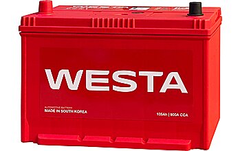 АКБ WESTA Asia 6ст-105 (п.п.) 900А 303*175*220 (125D31R SMF)