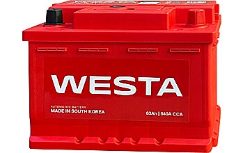 АКБ WESTA 6ст-63 (о.п.) 640А 242*175*175 (56377 SMF) низк.