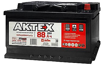 АКБ AKTEX 6ст-88 (о.п.) 800А 314*175*175 низк. (2022г)
