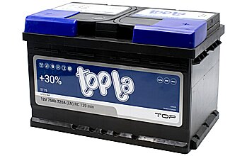 АКБ TOPLA Top Sealed 6ст-75 (о.п.) 720А 278*175*175 (57510 SMF) низк.(2022г)