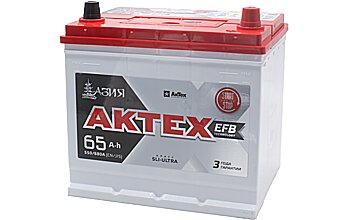 АКБ AKTEX Asia EFB 6ст-65 (о.п.) 550А 232*175*225 (2022г)