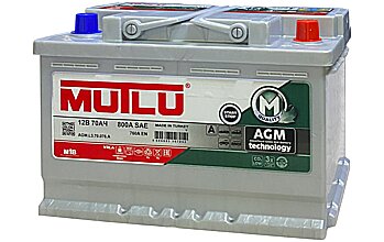 АКБ MUTLU AGM M1 6ст-70 (о.п.) 760А 278*175*190 (2022г)