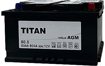 АКБ TITAN AGM 6ст-80 (о.п.) 800A 315*175*190