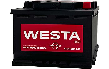 АКБ WESTA AGM 6ст-65 (о.п.) 680А 242*173*190 (AGM 65 L2)