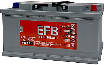 АКБ TITAN EFB 6ст-100 (о.п.) 930А 352*175*190 (2023г)
