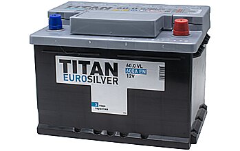 АКБ TITAN Euro Silver 6ст-60 (о.п.) 600А 242*175*175 низк. (2023г)