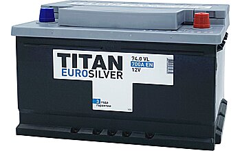 АКБ TITAN Euro Silver 6ст-74 (о.п.) 700А 278*175*175 низк. (2023г)