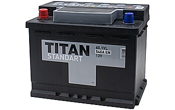 АКБ TITAN Standart 6ст-60 (п.п.) 550А 242*175*190 (2023г)
