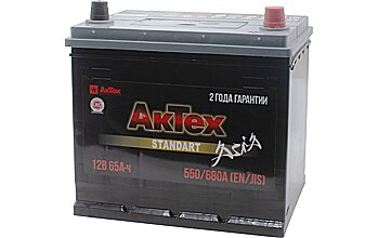 АКБ AKTEX Standart Asia 6ст-65 (о.п.) 550А 232*175*225 (2023г)