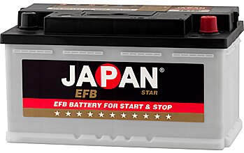 АКБ JAPAN STAR EFB 6ст-80 (о.п.) 760А 315*175*175 (EFB 80D LB4) низк