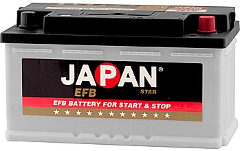АКБ JAPAN STAR EFB 6ст-80 (о.п.) 800А 315*175*175 (EFB 80D LB4) низк.