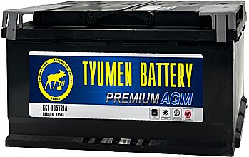 АКБ TYUMEN BATTERY PREMIUM AGM 6ст-105 (о.п.) 950А 393*175*190