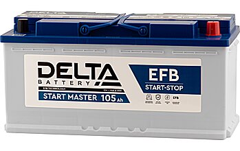 АКБ DELTA START MASTER EFB 6ст-105 (о.п.) 950А 394*175*190