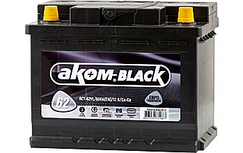 АКБ AKOM BLACK 6ст-62 (о.п.) 600А 242*175*190