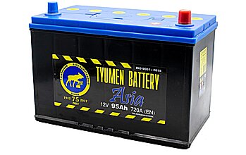 АКБ TYUMEN BATTERY Asia 6ст-95 (о.п.) 750А 303*172*222 (2024г)