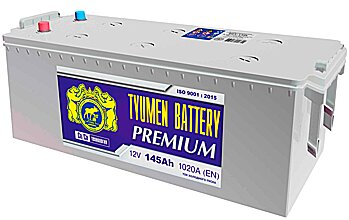 АКБ TYUMEN BATTERY PREMIUM 6ст-145 (п.п.) 1020А 513*189*230 (2024г)