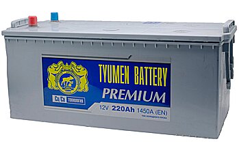 АКБ TYUMEN BATTERY PREMIUM 6ст-220 (п.п.) 1450А 518*228*238 кр. плоская конус (2024г)