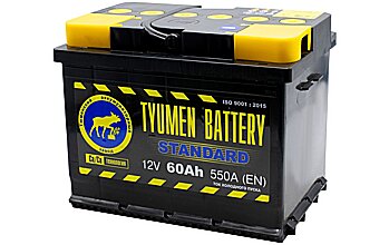 АКБ TYUMEN BATTERY STANDARD 6ст-60 (п.п.) 550А 242*175*190 (2024г)