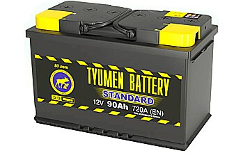 АКБ TYUMEN BATTERY STANDARD 6ст-90 (п.п.) 720А 324*175*210 (2024г)