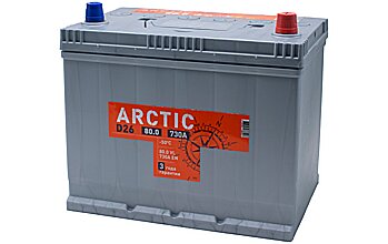 АКБ TITAN Arctic Asia 6ст-80 (о.п.) 730А 258*175*223 (2024г)