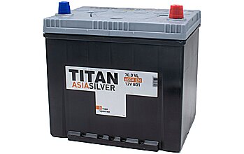 АКБ TITAN Asia Silver 6ст-70 (о.п.) 600А 230*175*221 (2024г)