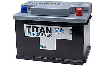 АКБ TITAN Euro Silver 6ст-60 (о.п.) 600А 242*175*175 низк. (2024г)