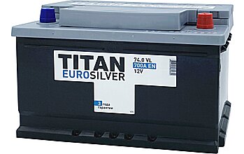 АКБ TITAN Euro Silver 6ст-74 (о.п.) 700А 278*175*175 низк. (2024г)