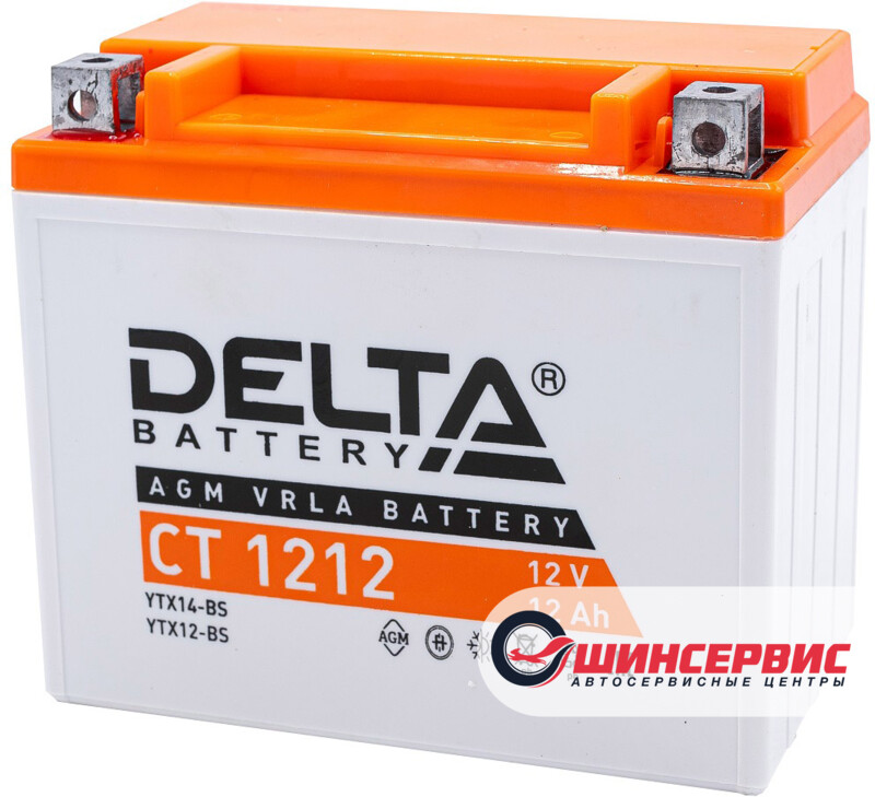 DELTA CT 1212 12V (YTX14-BS, YTX12-BS)