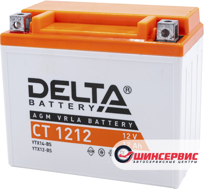 DELTA CT 1212 12V (YTX14-BS, YTX12-BS)