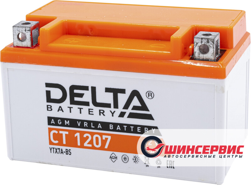 DELTA CT 1207 12V (YTX7A-BS)