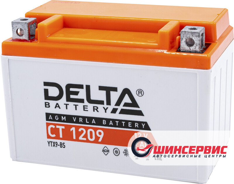 DELTA CT 1209 12V (YTX9-BS, YTX9)