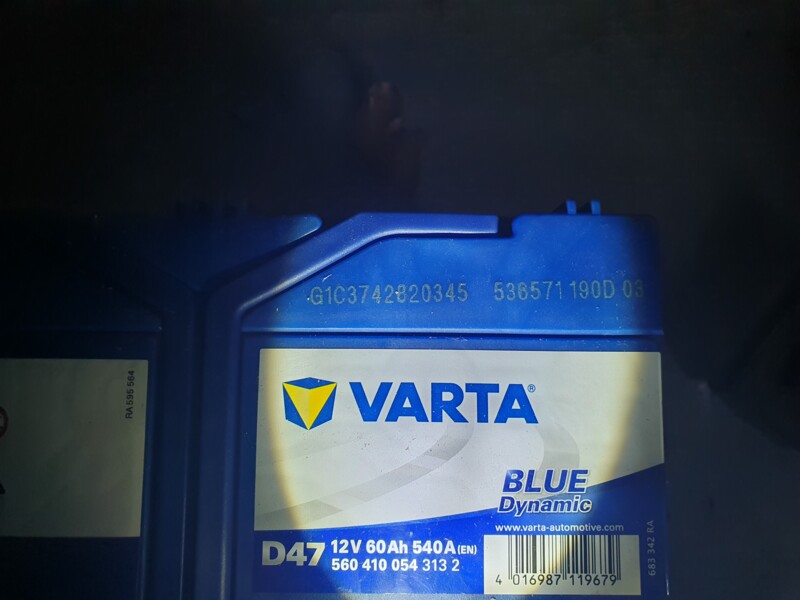 Автомобильный аккумулятор VARTA Asia Blue Dynamic (D47) 60 Ач 540 А  Обратная полярность в Москве и области купить в интернет-магазине ШИНСЕРВИС